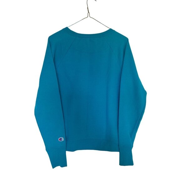 Champion Womens XS Authentic Athleticwear Crewneck Sweatshirt Teal Color - Picture 3 of 8